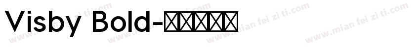 Visby Bold字体转换